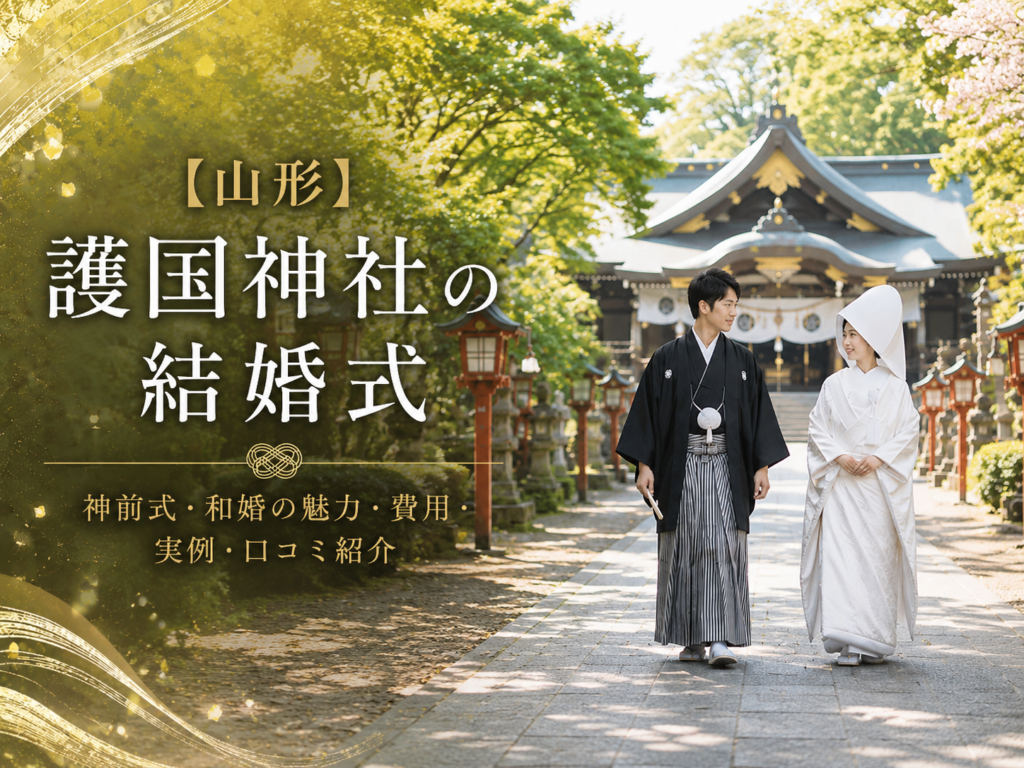 【山形】護国神社の結婚式｜神前式・和婚の魅力・費用・実例・口コミ紹介
