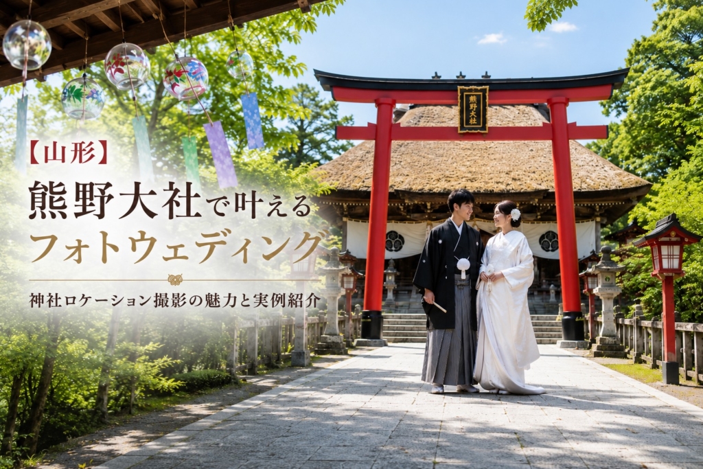 【山形】熊野大社で叶えるフォトウェディング｜神社ロケーション撮影の魅力と実例紹介